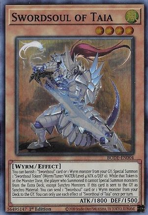 Swordsoul of Taia (BODE-EN004) - Burst of Destiny 1st Edition Burst of Destiny Yugioh Single  Squirtle Squad Card Shop.