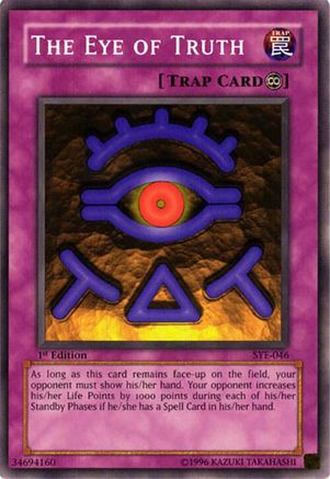 The Eye of Truth (SYE-046) - Starter Deck: Yugi Evolution Unlimited Starter Deck: Yugi Evolution Yugioh Single  Squirtle Squad Card Shop.