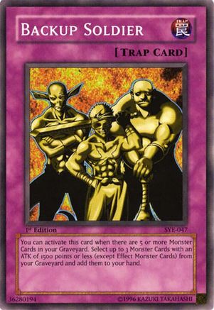 Backup Soldier (SYE-047) - Starter Deck: Yugi Evolution 1st Edition Starter Deck: Yugi Evolution Yugioh Single  Squirtle Squad Card Shop.