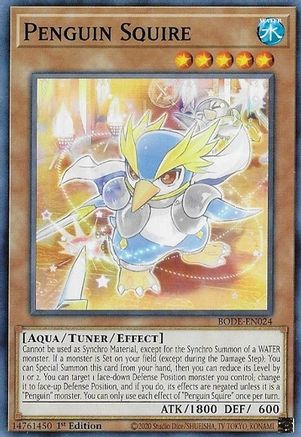 Penguin Squire (BODE-EN024) - Burst of Destiny 1st Edition Burst of Destiny Yugioh Single  Squirtle Squad Card Shop.