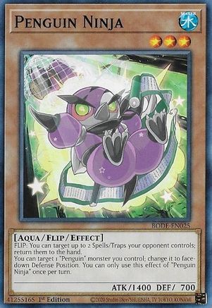Penguin Ninja (BODE-EN025) - Burst of Destiny 1st Edition Burst of Destiny Yugioh Single  Squirtle Squad Card Shop.