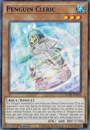 Penguin Cleric (BODE-EN026) - Burst of Destiny 1st Edition Burst of Destiny Yugioh Single  Squirtle Squad Card Shop.