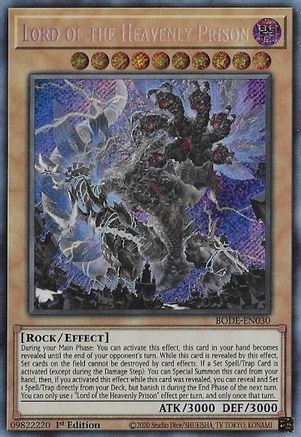 Lord of the Heavenly Prison (BODE-EN030) - Burst of Destiny 1st Edition Burst of Destiny Yugioh Single  Squirtle Squad Card Shop.