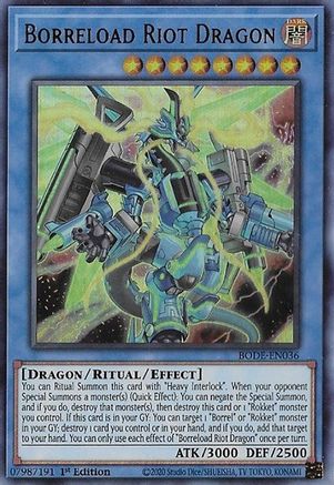Borreload Riot Dragon (BODE-EN036) - Burst of Destiny 1st Edition Burst of Destiny Yugioh Single  Squirtle Squad Card Shop.
