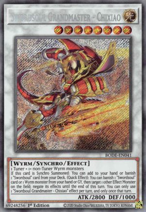 Swordsoul Grandmaster - Chixiao (BODE-EN041) - Burst of Destiny 1st Edition Burst of Destiny Yugioh Single  Squirtle Squad Card Shop.
