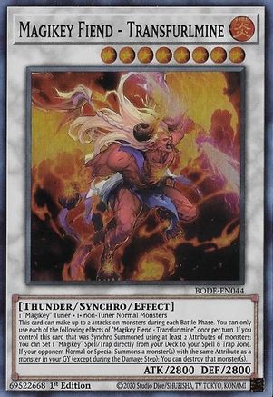 Magikey Fiend - Transfurlmine (BODE-EN044) - Burst of Destiny 1st Edition Burst of Destiny Yugioh Single  Squirtle Squad Card Shop.
