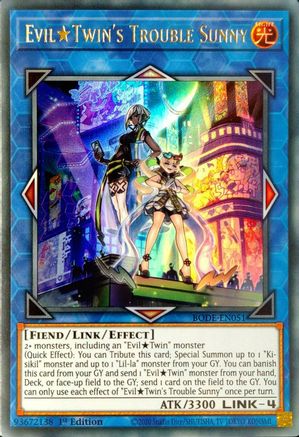Evil Twin's Trouble Sunny (BODE-EN051) - Burst of Destiny 1st Edition Burst of Destiny Yugioh Single  Squirtle Squad Card Shop.