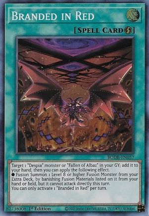 Branded in Red (BODE-EN057) - Burst of Destiny 1st Edition Burst of Destiny Yugioh Single  Squirtle Squad Card Shop.