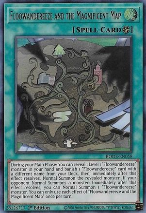 Floowandereeze and the Magnificent Map (BODE-EN058) - Burst of Destiny 1st Edition Burst of Destiny Yugioh Single  Squirtle Squad Card Shop.