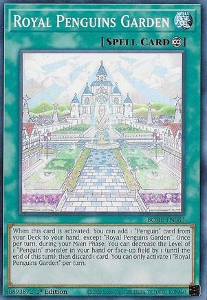 Royal Penguins Garden (BODE-EN063) - Burst of Destiny 1st Edition Burst of Destiny Yugioh Single  Squirtle Squad Card Shop.