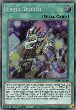 Small World (BODE-EN069) - Burst of Destiny 1st Edition Burst of Destiny Yugioh Single  Squirtle Squad Card Shop.