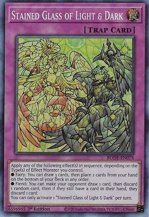 Stained Glass of Light & Dark (BODE-EN078) - Burst of Destiny 1st Edition Burst of Destiny Yugioh Single  Squirtle Squad Card Shop.