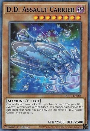 D.D. Assault Carrier (BODE-EN082) - Burst of Destiny 1st Edition Burst of Destiny Yugioh Single  Squirtle Squad Card Shop.