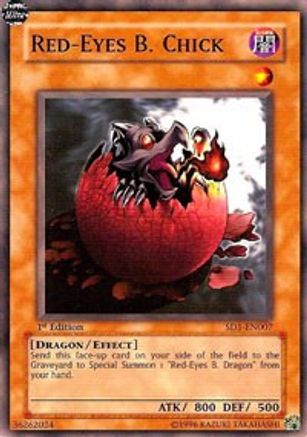 Red-Eyes B. Chick (SD1-EN007) - Structure Deck: Dragon's Roar Unlimited Structure Deck: Dragon's Roar Yugioh Single  Squirtle Squad Card Shop.