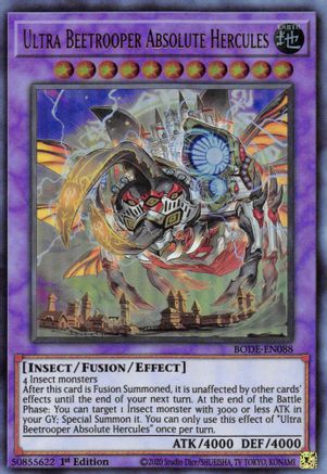 Ultra Beetrooper Absolute Hercules (BODE-EN088) - Burst of Destiny 1st Edition Burst of Destiny Yugioh Single  Squirtle Squad Card Shop.