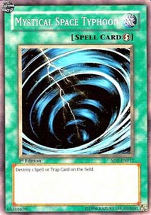 Mystical Space Typhoon (SD1-EN011) - Structure Deck: Dragon's Roar 1st Edition Structure Deck: Dragon's Roar Yugioh Single  Squirtle Squad Card Shop.