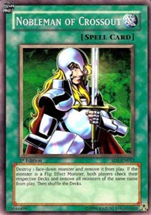 Nobleman of Crossout (SD1-EN012) - Structure Deck: Dragon's Roar Unlimited Structure Deck: Dragon's Roar Yugioh Single  Squirtle Squad Card Shop.