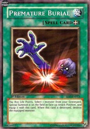 Premature Burial (SD1-EN013) - Structure Deck: Dragon's Roar Unlimited Structure Deck: Dragon's Roar Yugioh Single  Squirtle Squad Card Shop.