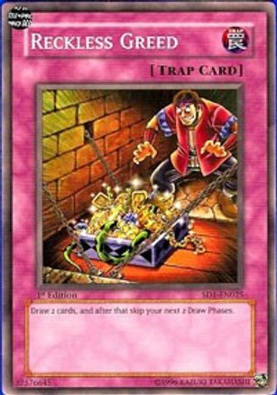 Reckless Greed (SD1-EN025) - Structure Deck: Dragon's Roar Unlimited Structure Deck: Dragon's Roar Yugioh Single  Squirtle Squad Card Shop.