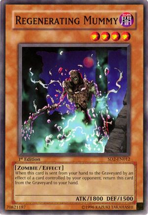Regenerating Mummy (SD2-EN012) - Structure Deck: Zombie Madness 1st Edition Structure Deck: Zombie Madness Yugioh Single  Squirtle Squad Card Shop.