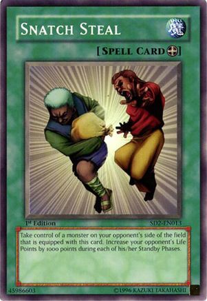 Snatch Steal (SD2-EN013) - Structure Deck: Zombie Madness 1st Edition Structure Deck: Zombie Madness Yugioh Single  Squirtle Squad Card Shop.