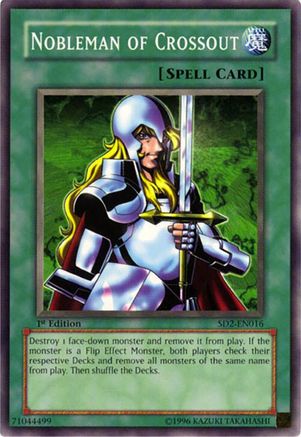 Nobleman of Crossout (SD2-EN016) - Structure Deck: Zombie Madness Unlimited Structure Deck: Zombie Madness Yugioh Single  Squirtle Squad Card Shop.