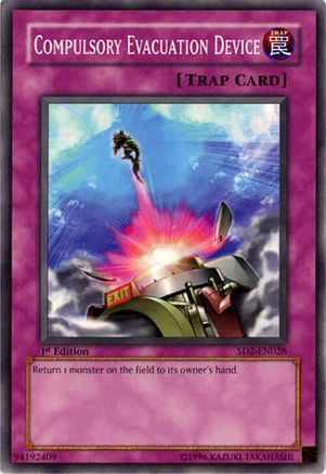 Compulsory Evacuation Device (SD2-EN028) - Structure Deck: Zombie Madness 1st Edition Structure Deck: Zombie Madness Yugioh Single  Squirtle Squad Card Shop.