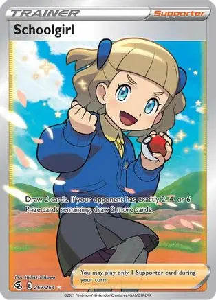 Schoolgirl (Full Art) 262  - Holofoil SWSH08 Fusion Strike - Ultra Rare SWSH08: Fusion Strike Pokemon Single  Squirtle Squad Card Shop.