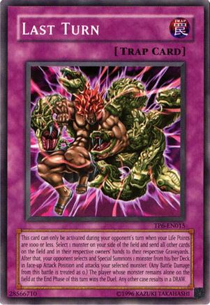 Last Turn (TP6-EN015) - Tournament Pack 6 Unlimited Tournament Pack 6 Yugioh Single  Squirtle Squad Card Shop.