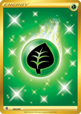 Grass Energy (Secret) 283  - Holofoil SWSH08 Fusion Strike - Secret Rare SWSH08: Fusion Strike Pokemon Single  Squirtle Squad Card Shop.