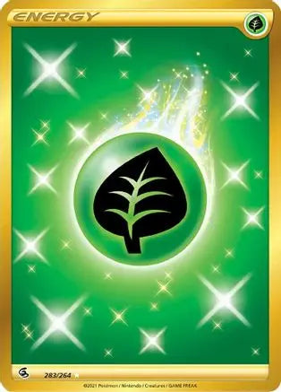 Grass Energy (Secret) 283  - Holofoil SWSH08 Fusion Strike - Secret Rare SWSH08: Fusion Strike Pokemon Single  Squirtle Squad Card Shop.