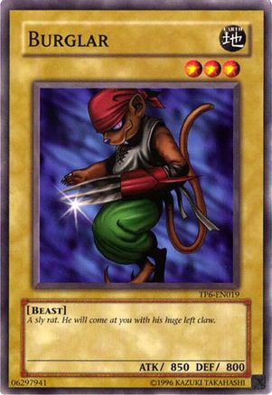Burglar (TP6-EN019) - Tournament Pack 6 Unlimited Tournament Pack 6 Yugioh Single  Squirtle Squad Card Shop.
