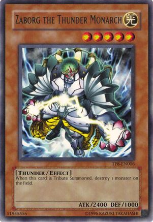 Zaborg the Thunder Monarch (TP8-EN006) - Tournament Pack 8 Unlimited Tournament Pack 8 Yugioh Single  Squirtle Squad Card Shop.