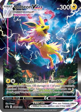 Jolteon VMAX SWSH184  - Holofoil SWSH Sword & Shield Promo Cards - Promo SWSH: Sword & Shield Promo Cards Pokemon Single  Squirtle Squad Card Shop.