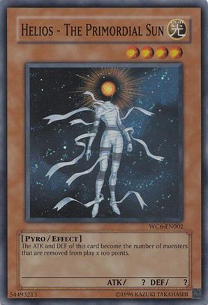 Helios - The Primordial Sun (WC6-EN002) - World Championship 2006: Ultimate Masters Limited World Championship 2006: Ultimate Masters Yugioh Single  Squirtle Squad Card Shop.