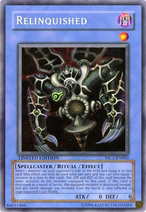 Relinquished (MC1-EN003) - Master Collection Volume 1 Limited Master Collection Volume 1 Yugioh Single  Squirtle Squad Card Shop.