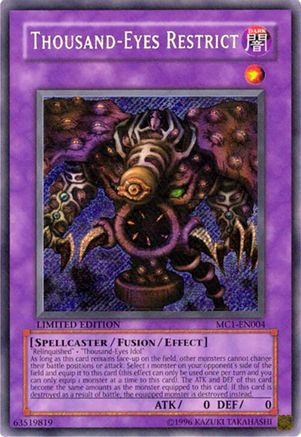 Thousand-Eyes Restrict (MC1-EN004) - Master Collection Volume 1 Limited Master Collection Volume 1 Yugioh Single  Squirtle Squad Card Shop.