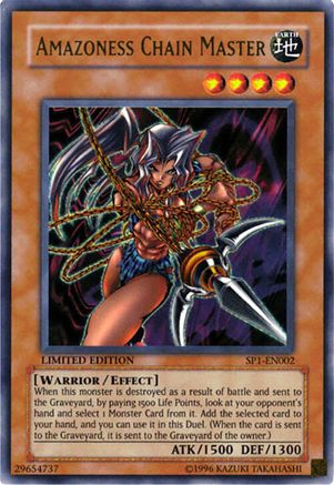 Amazoness Chain Master (SP1-EN002) - Sneak Preview Series 1 Limited Sneak Preview Series 1 Yugioh Single  Squirtle Squad Card Shop.