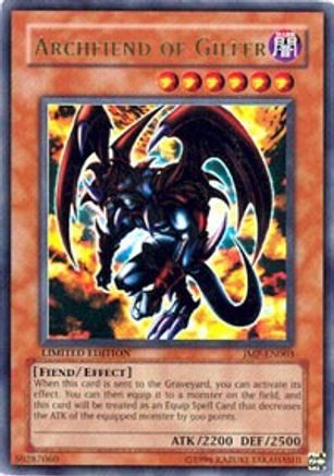 Archfiend of Gilfer (JMP-EN003) - Shonen Jump Magazine Promos Limited Shonen Jump Magazine Promos Yugioh Single  Squirtle Squad Card Shop.