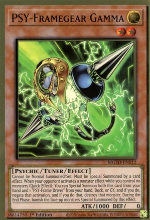 PSY-Framegear Gamma (MGED-EN012) - Maximum Gold: El Dorado 1st Edition Maximum Gold: El Dorado Yugioh Single  Squirtle Squad Card Shop.