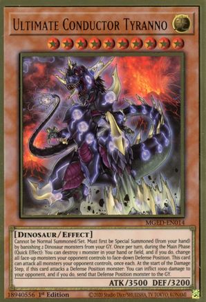 Ultimate Conductor Tyranno (MGED-EN014) - Maximum Gold: El Dorado 1st Edition Maximum Gold: El Dorado Yugioh Single  Squirtle Squad Card Shop.