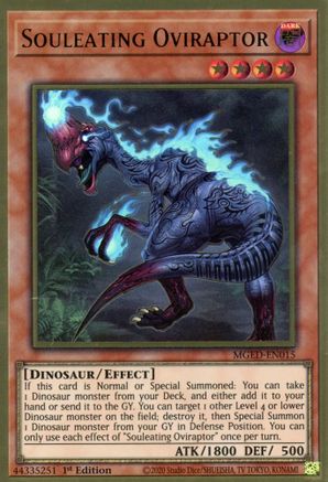 Souleating Oviraptor (MGED-EN015) - Maximum Gold: El Dorado 1st Edition Maximum Gold: El Dorado Yugioh Single  Squirtle Squad Card Shop.