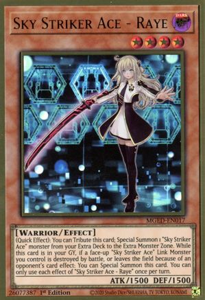 Sky Striker Ace - Raye (MGED-EN017) - Maximum Gold: El Dorado 1st Edition Maximum Gold: El Dorado Yugioh Single  Squirtle Squad Card Shop.