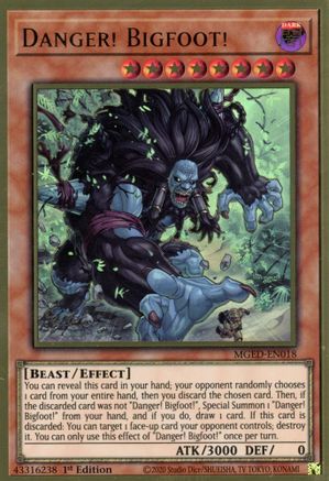 Danger! Bigfoot! (MGED-EN018) - Maximum Gold: El Dorado 1st Edition Maximum Gold: El Dorado Yugioh Single  Squirtle Squad Card Shop.