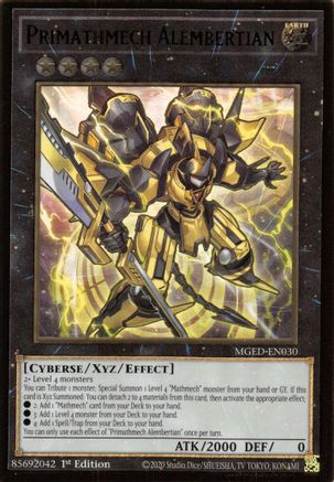 Primathmech Alembertian (MGED-EN030) - Maximum Gold: El Dorado 1st Edition Maximum Gold: El Dorado Yugioh Single  Squirtle Squad Card Shop.