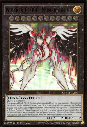 Number C1000: Numerounius (MGED-EN031) - Maximum Gold: El Dorado 1st Edition Maximum Gold: El Dorado Yugioh Single  Squirtle Squad Card Shop.