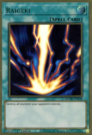 Raigeki (MGED-EN038) - Maximum Gold: El Dorado 1st Edition Maximum Gold: El Dorado Yugioh Single  Squirtle Squad Card Shop.