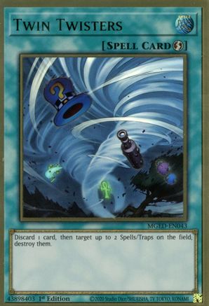 Twin Twisters (MGED-EN043) - Maximum Gold: El Dorado 1st Edition Maximum Gold: El Dorado Yugioh Single  Squirtle Squad Card Shop.