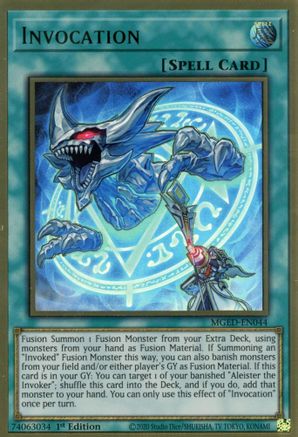 Invocation (MGED-EN044) - Maximum Gold: El Dorado 1st Edition Maximum Gold: El Dorado Yugioh Single  Squirtle Squad Card Shop.