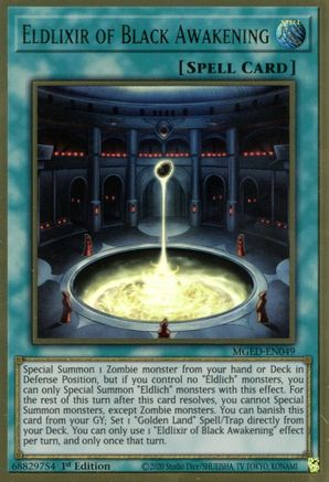 Eldlixir of Black Awakening (MGED-EN049) - Maximum Gold: El Dorado 1st Edition Maximum Gold: El Dorado Yugioh Single  Squirtle Squad Card Shop.